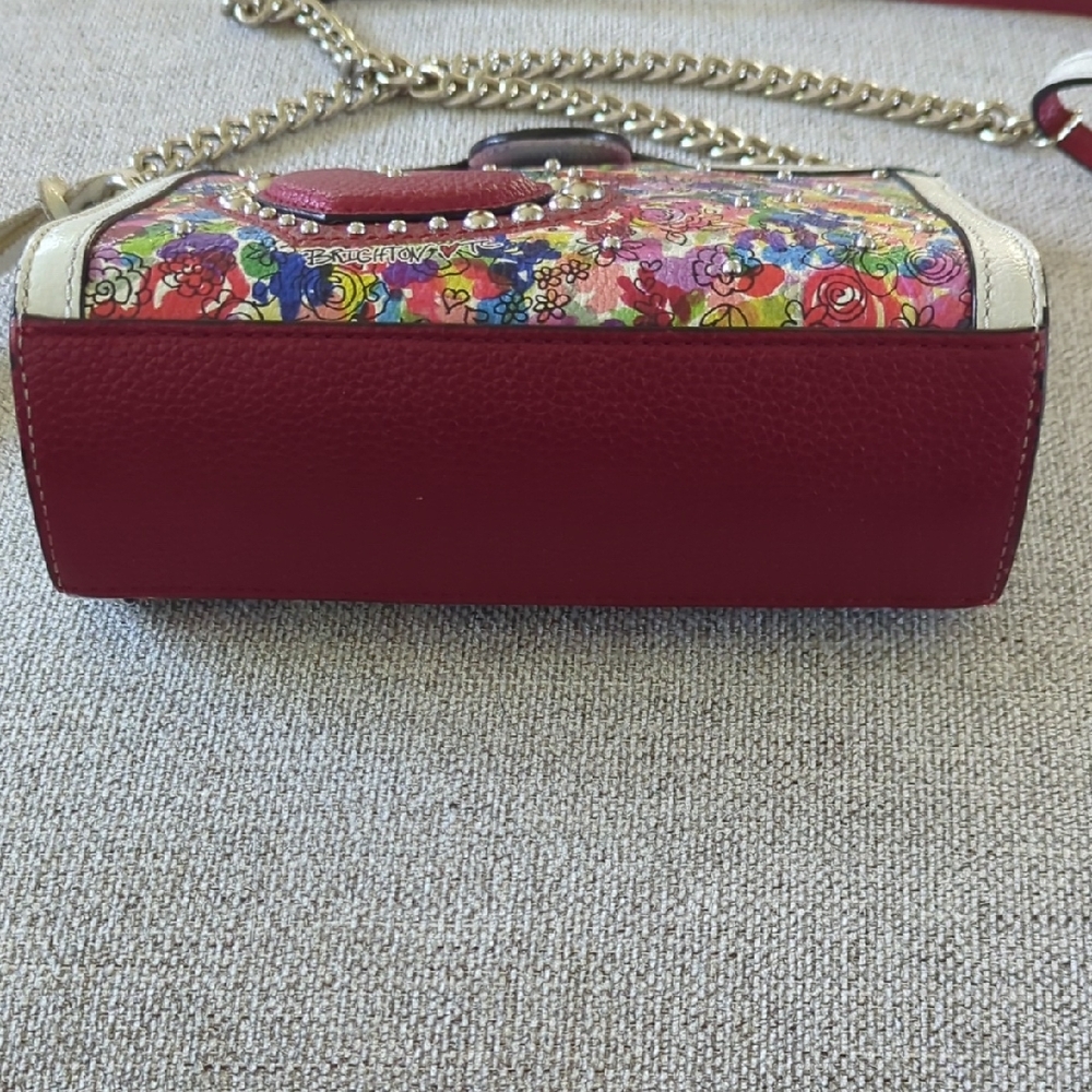 Brighton Multicolor Floral Crossbody Bag with Heart Accent - Picture 3 of 9